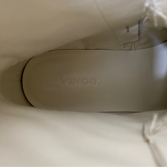 VINCE WOMEN’s NEW CABRIA ANKLE BOOTS off white SIZE 9.5M/EUR 40.5 - Picture 7 of 9